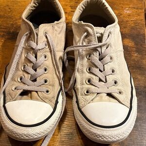 Vans Beige Canvas Sneakers